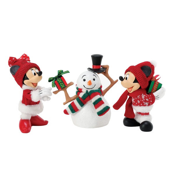 Department 56 Mulige drømme Mickey Mouse og Minnie Merry and Magical Figur 6014774