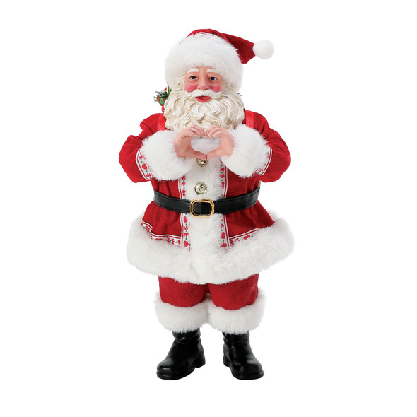 Department 56 Sonhos Possíveis Figura De Coração De Mão De Papai Noel 6015239