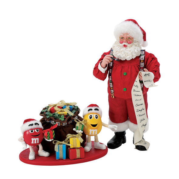 Department 56 Sueños Posibles Santa M&M Figura Divertida Navideña 6013710