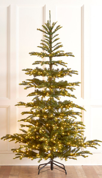 Raz 7,5' of 9' Noorse spar met briljante LED-verlichting kerstboom