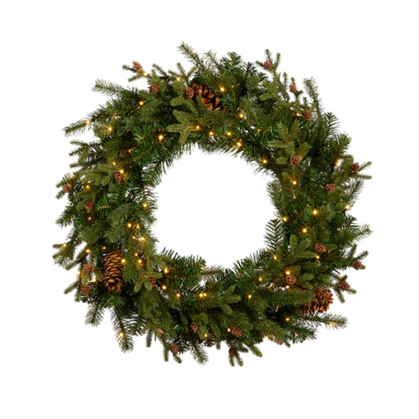 Raz 36" Pre-lit Grand Majestic Christmas Wreath W4409597