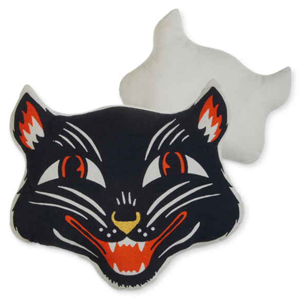 Raz Jack O Lantern eller Scaredy Cat Cut Out Halloween pude -2