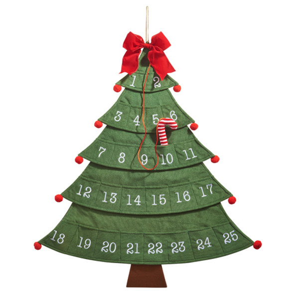 Calendario De Árbol De Adviento Raz De 32 "Con Decoración Navideña 4416140 -2