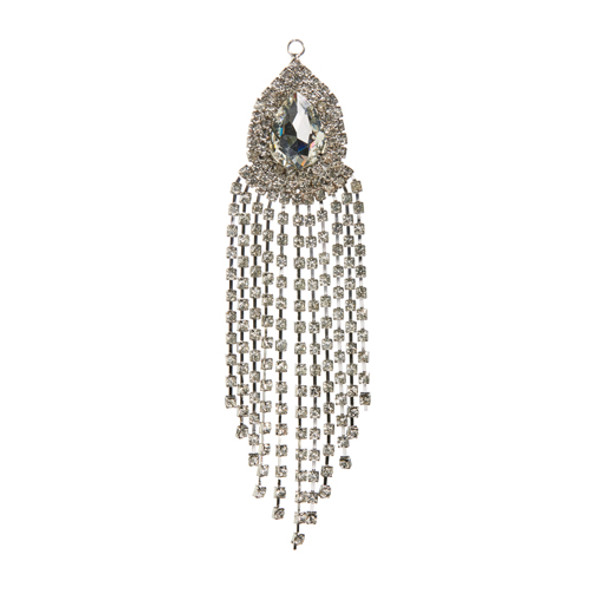 Raz 6.25" Dripping Jewel Silver Christmas Ornament 4416239