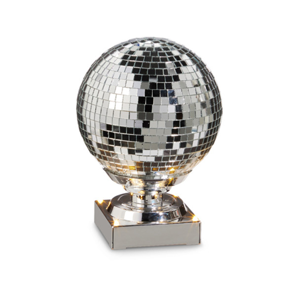 Raz 7.75" Silver or Pink Animated Spinning Disco Ball Christmas Decoration -2