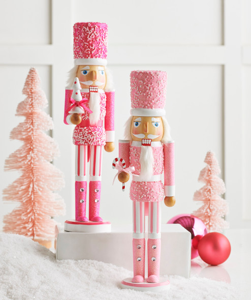 Raz 15.5" Pink Nutcracker Christmas Decoration 4422827