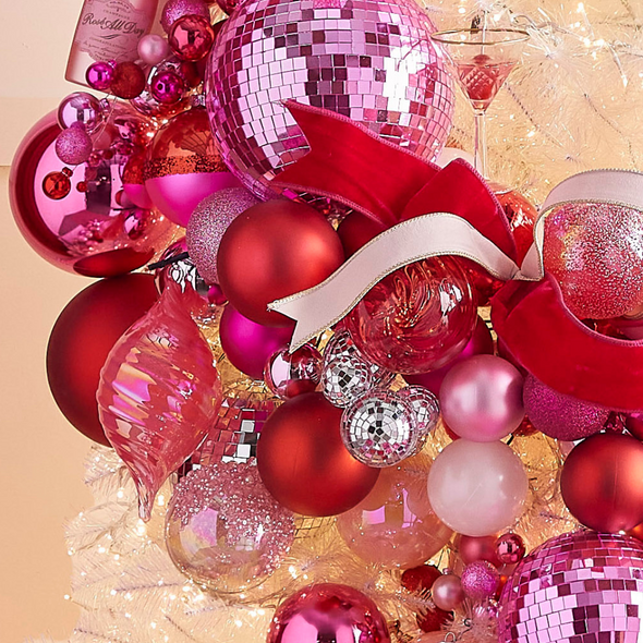 Raz 5" Pink Blown Glass Christmas Ornament 4424648