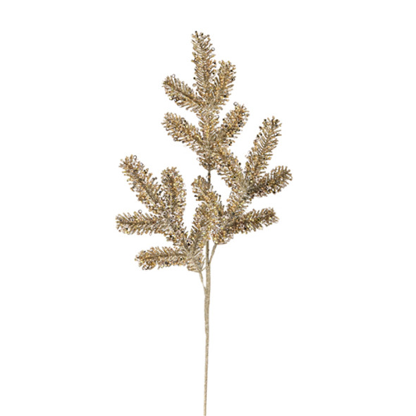 Raz 30" Glittered Champagne Pine Spray Christmas Tree Accessory F4441725