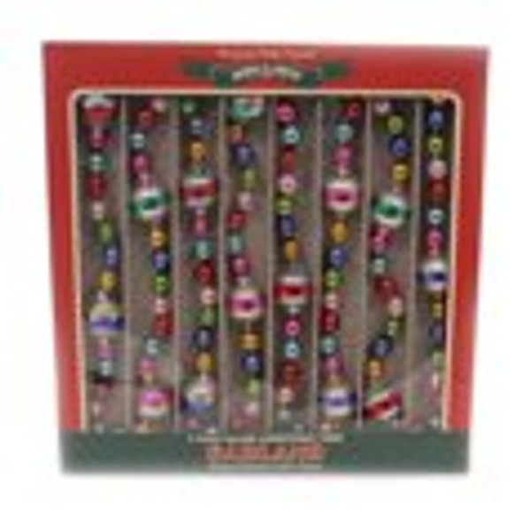 Christopher Radko Shiny Bright Christmas Confetti 7' Glass Christmas Tree Garland 4027757-2