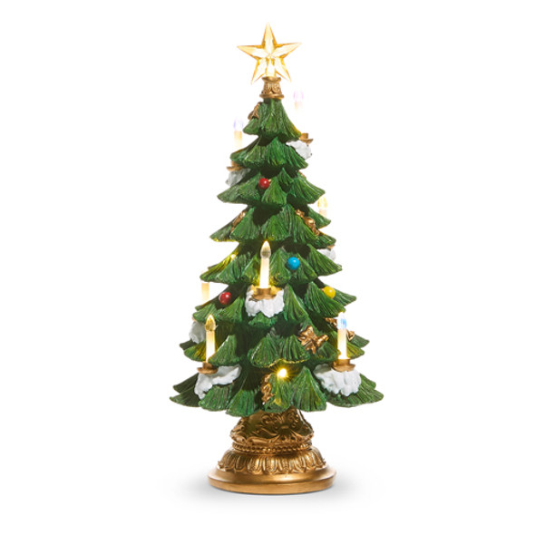 Raz 18" Lighted Tree with Candles Christmas Tree Figure 4501666 -2 Raz 18" Lighted Tree with Candles Christmas Tree Figure 4501666 -2