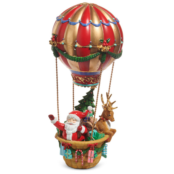 Raz 17" Santa in Hot Air Balloon Christmas Figure 4510295 Raz 17" Santa in Hot Air Balloon Christmas Figure 4510295