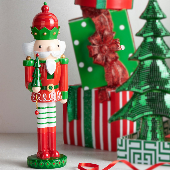 Raz 16" Traditional Nutcracker Christmas Figure 4510302 Raz 16" Traditional Nutcracker Christmas Figure 4510302