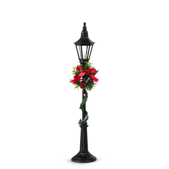Raz 18.5" or 21" Lighted Black Christmas Lamp Post -2 Raz 18.5" or 21" Lighted Black Christmas Lamp Post -2