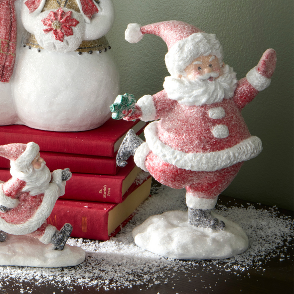 Raz 8.5" The Magic Of Christmas Skating Santa Christmas Figure 4519050 Raz 8.5" The Magic Of Christmas Skating Santa Christmas Figure 4519050