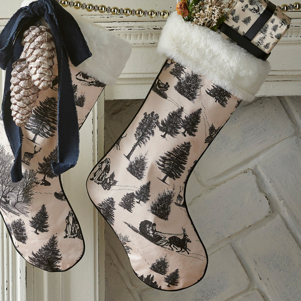 Raz 19.5" Through The Woods Christmas Stocking 4520947