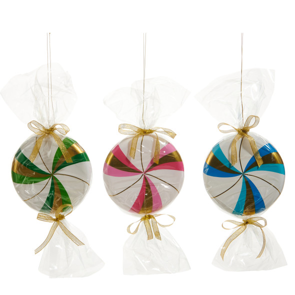 Raz 14" Large Peppermint Candy Christmas Ornament 4532876 Raz 14" Large Peppermint Candy Christmas Ornament 4532876