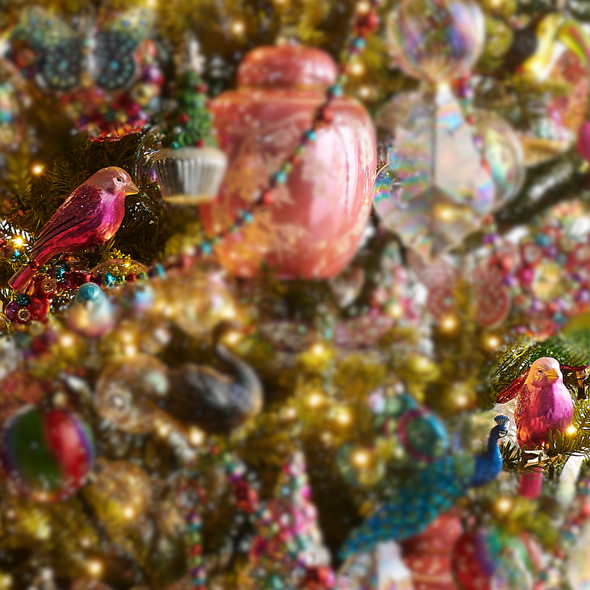 Raz Eric Cortina 5.5" Set of 2 Pink Clip On Fantasy Bird Glass Christmas Ornament 4553136 Raz Eric Cortina 5.5" Set of 2 Pink Clip On Fantasy Bird Glass Christmas Ornament 4553136