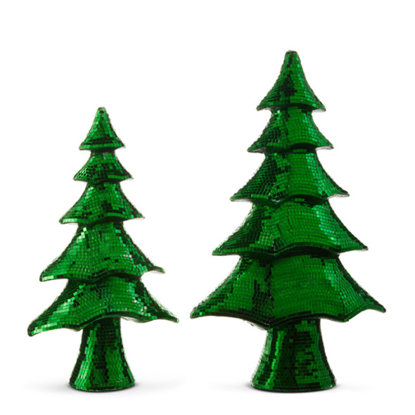 Raz 20" Green Layered Disco Ball Christmas Tree Figures 4554048 -2 Raz 20" Green Layered Disco Ball Christmas Tree Figures 4554048 -2