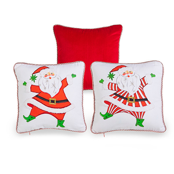 Raz 12" Dancing Santa Christmas Pillow Christmas 4556034 Raz 12" Dancing Santa Christmas Pillow Christmas 4556034