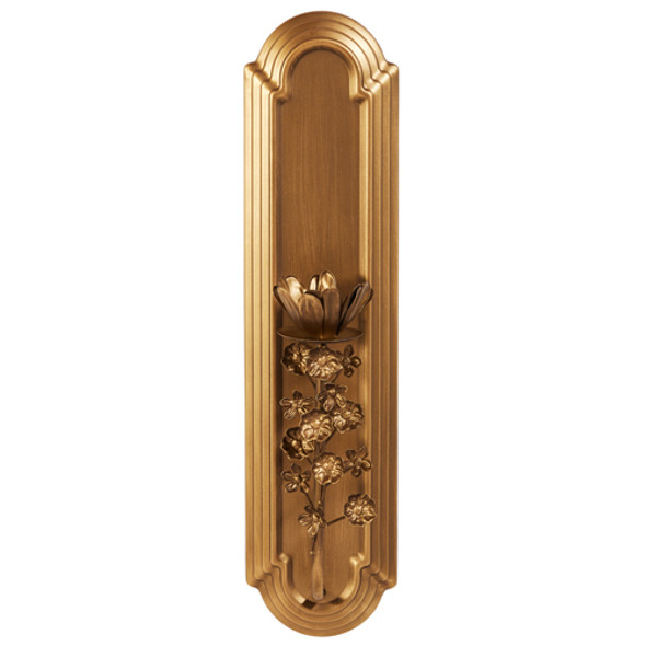 Raz 19" Gold Flower Wall Sconce Candle Holder Christmas Decoration 4559170 Raz 19" Gold Flower Wall Sconce Candle Holder Christmas Decoration 4559170
