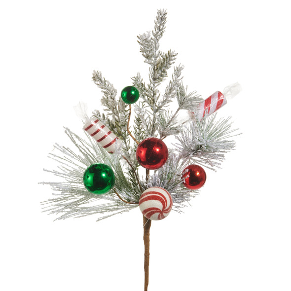 Raz 21" or 33" Frosted Pine and Peppermint Christmas Tree Spray -2 Raz 21" or 33" Frosted Pine and Peppermint Christmas Tree Spray -2