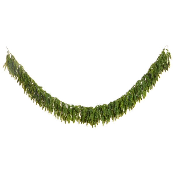 Raz 6' Green Hanging Real Feel Christmas Garland G4509645