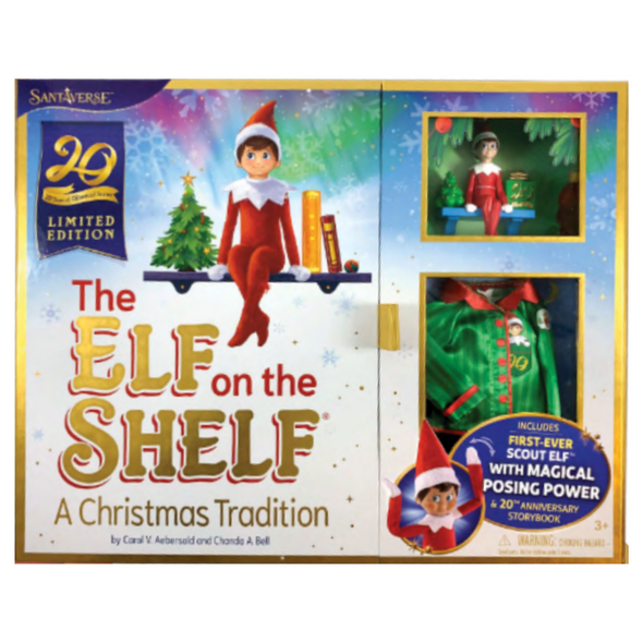 Elf on the Shelf The Christmas Tradition Limited Edition 20th Anniversary Elf, PJS, Book and Ornament EOTBOYLW -2 Elf on the Shelf The Christmas Tradition Limited Edition 20th Anniversary Elf, PJS, Book and Ornament EOTBOYLW -2