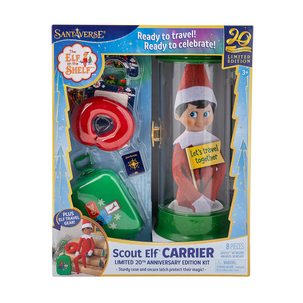 Elf on the Shelf Scout Elf Carrier and Travel Supplies Limited Edition 20th Anniversary Kit AVCARRIER2 Elf on the Shelf Scout Elf Carrier and Travel Supplies Limited Edition 20th Anniversary Kit AVCARRIER2