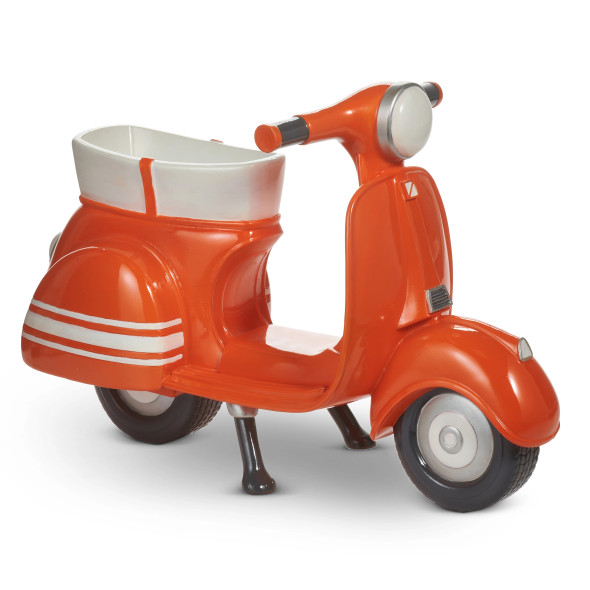 Raz 21" Orange Scooter Planter Spring or Summer Decoration 4610250 -2