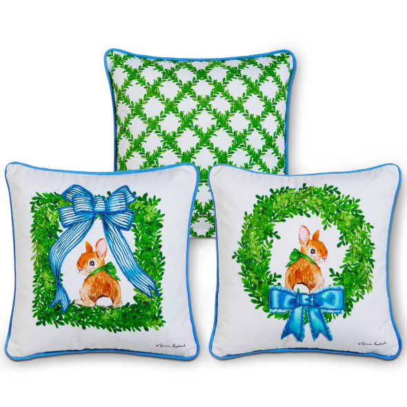 Raz 14" Fern and Fable Pillow Spring Decoration 4656019
