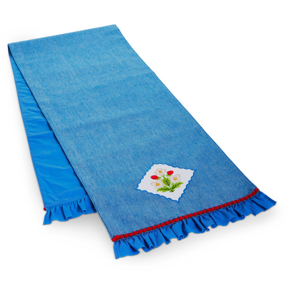 Raz 26" Strawberry Vine Tea Towels or 72" Blossom Trellis Table Runner Summer Table Decor -2