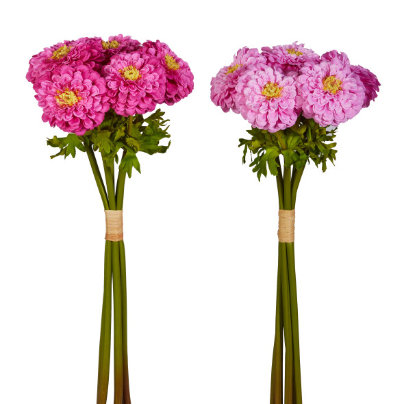 Raz 22" Pink Zinnia Bundle Spring or Summer Decor F4522694