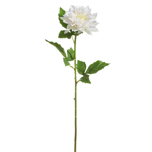 Raz 23" Real Feel White Dahlia Stem Spring Decoration F4533136