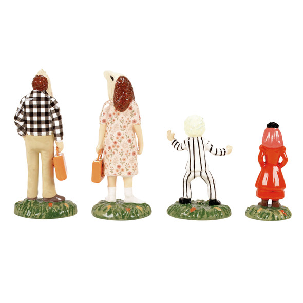 Department 56 Halloween Snow Village Beetlejuice Trick or Treaters Figures 6015639 -2