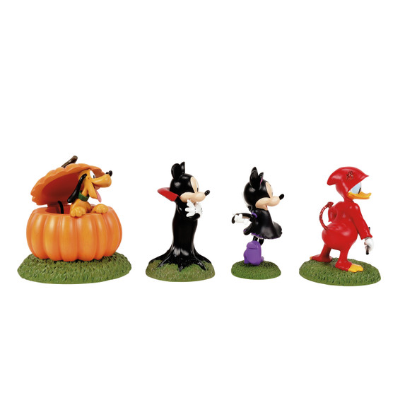 Department 56 Disney Mickey's Pumpkintown Village Ready For Tricks & Treats Figures 6018379 -2