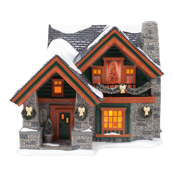 Department 56 Snow Village Christmas Lodge Building 6018301 -6