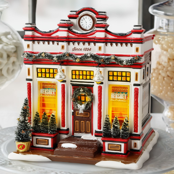 Department 56 Snow Village Hershey's Fine Confections Building 6015631 -6