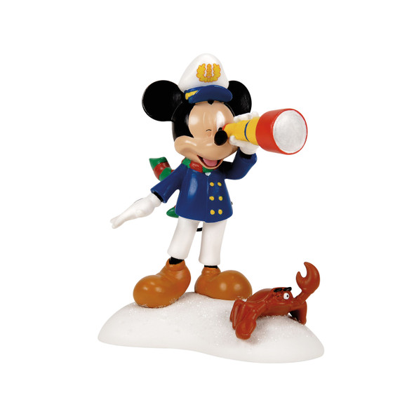 Department 56 Disney Village Santa Ahoy! Mickey Figure 6018375 -2