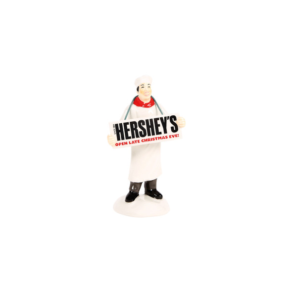 Department 56 Snow Village Santa Prefers Hershey's Figure 6018300