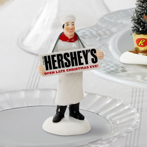 Department 56 Snow Village Santa Prefers Hershey's Figure 6018300 -3