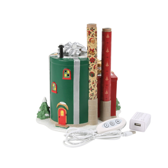 Department 56 North Pole Village Wrapping Paper Factory 6018362 -2