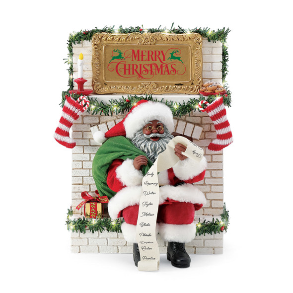 Department 56 Possible Dreams African American Santa Down the Chimney 6017643
