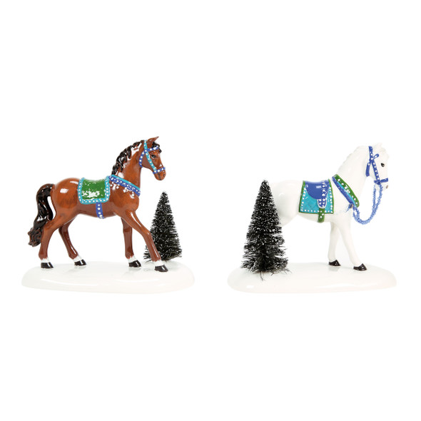 Department 56 Village Accessory Holiday Trotters Set of 2 6018418 -2