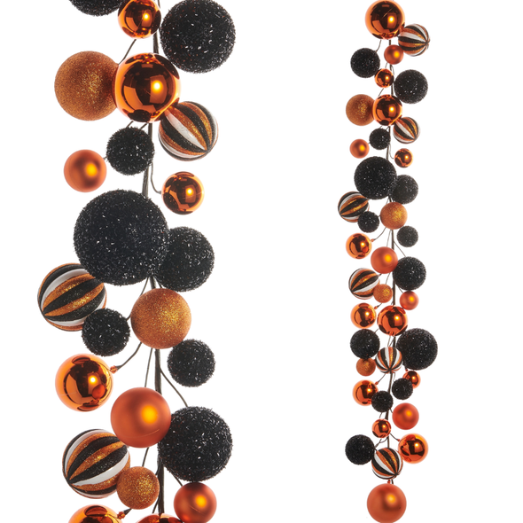 Raz 4' Halloween Ball Garland G4532792