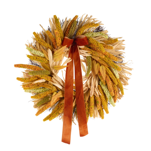Raz 24" Fall Astilbe Wreath W4608008