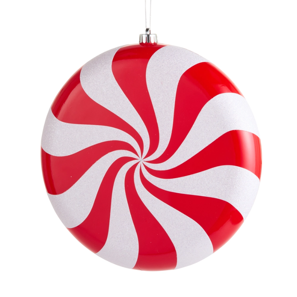 Raz 12" Large Peppermint Swirl Christmas Ornament 4632880