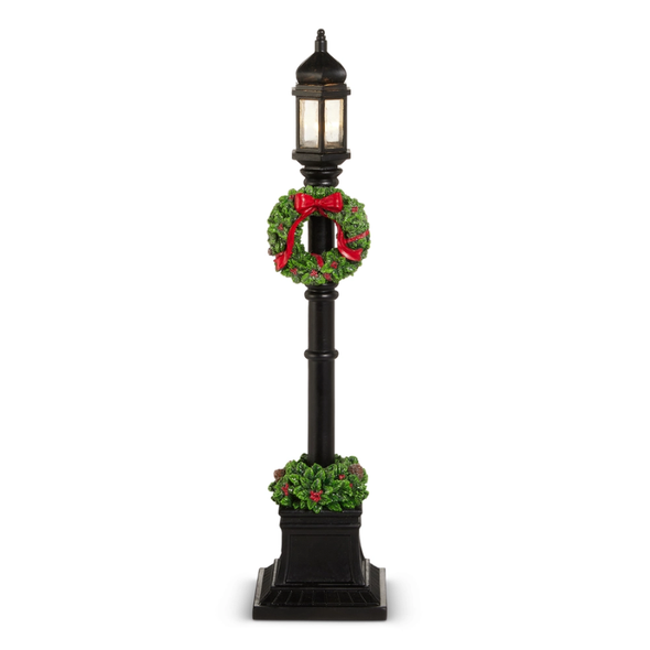 Raz 18" Black Lamp Post Christmas Decoration 4601608