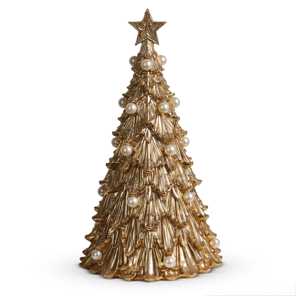 Raz 14" Acanthus Tree with Pearls Christmas Decoration 4610354