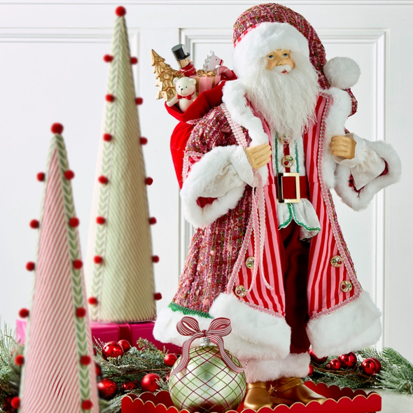 Raz 27" Sugar and Spice Santa Christmas Figure 4610473