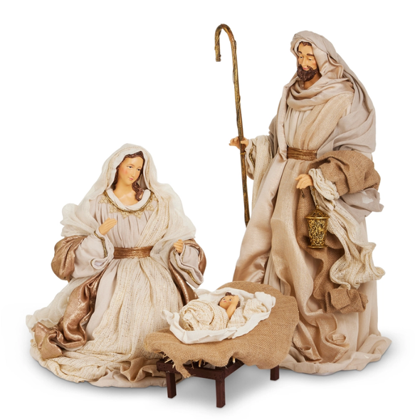 Raz 28.5" Natural Finish Holy Family Christmas Decoration 4610650